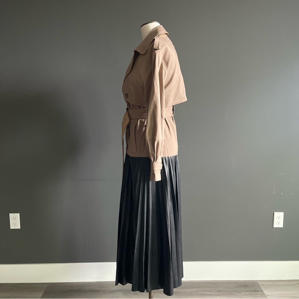 Jonathan Simkhai Dakota Trench Dress Pleated Runway Sample EU 38 - Picture 3 of 10